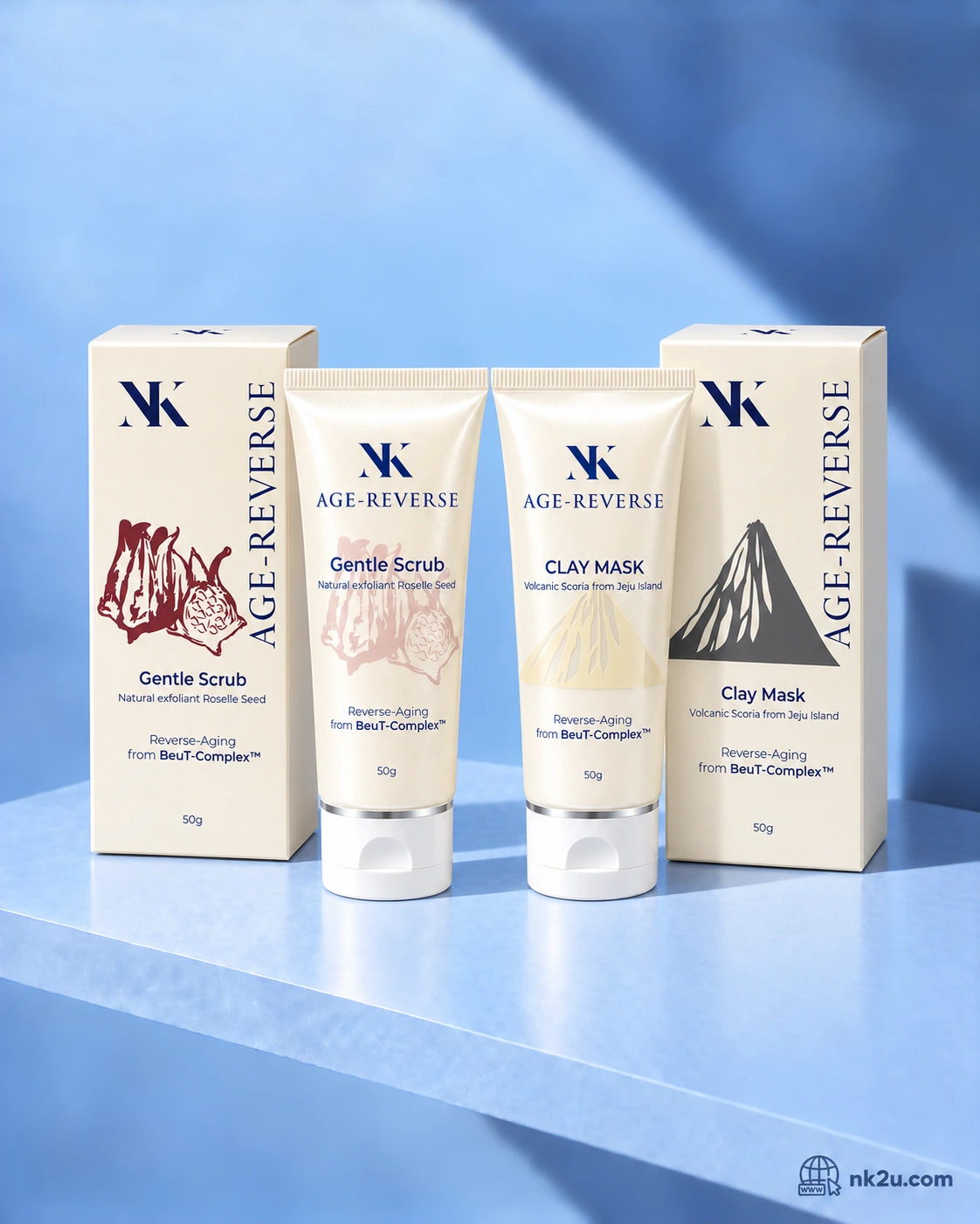 NK Age-Reverse Combo Scrub + Clay Mask